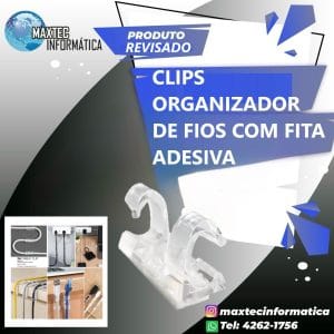 clips organizador de fios com fita adesiva