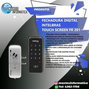 fechadura eletrica digital intelbras touch screen
