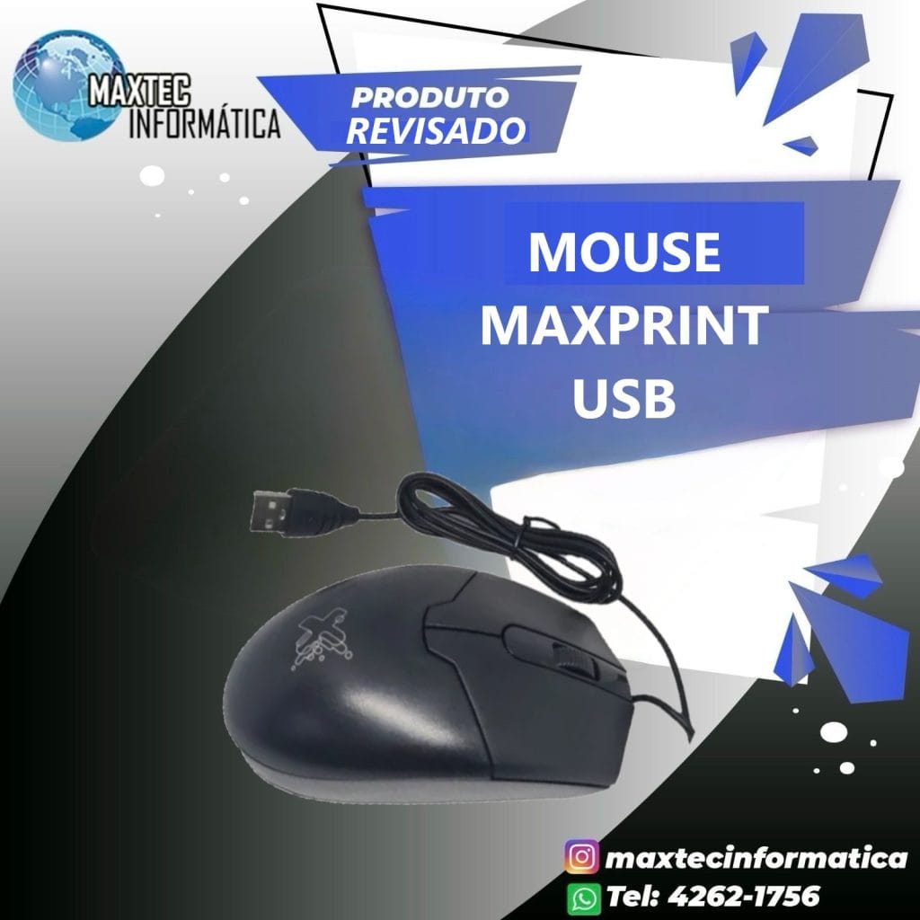 Micromax Maxtec Mouse Maxprint Maxtec Usb Sandart V.2 (REV) - Maxtec Informática