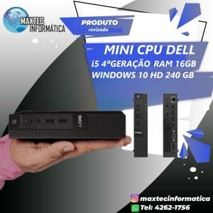 mini cpu dell i5 4 geração com 16gb ram e ssd 256gb mini computador compacto maxtec