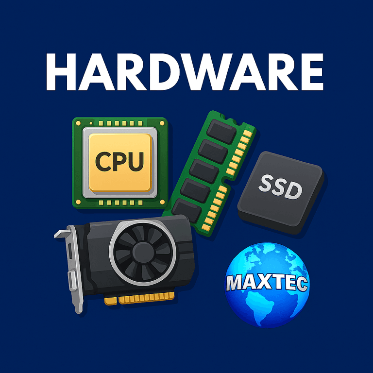 Hardware e armazenamento Maxtec