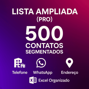 MaxTec Panfletagem Contacts PRO – Lista Ampliada (500 Contatos)