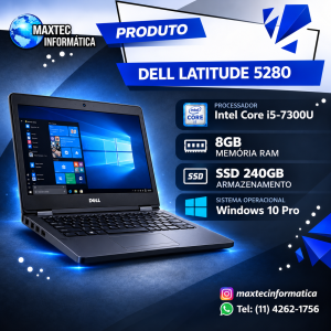 Notebook Dell Latitude 5280 I5 8 GB SSD 240 GB